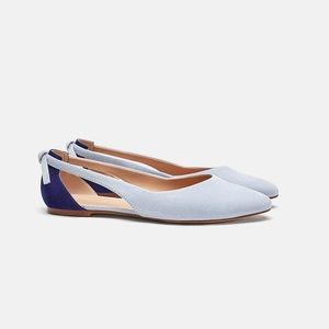 Zara Ballet Flats With Cut Outs.